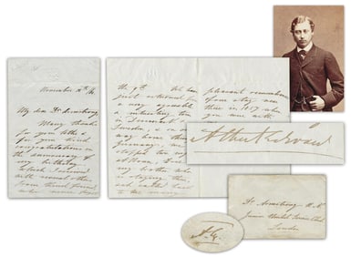 Prince of Wales Recalls German & Swiss Adventures! 1864 2x Signed ALS
