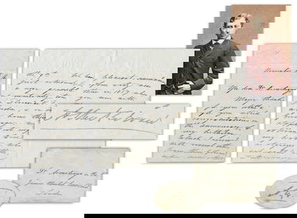 Prince of Wales Recalls German & Swiss Adventures! 1864 2x Signed ALS: King Edward VII of England[Windsor Castle, Windsor, England], November 12, 1864Prince of Wales Recalls German & Swiss Adventures! 1864 2x Signed ALSALSA 3pp autograph letter signed by Albert Edward (1