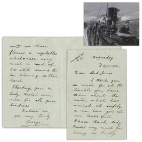 Future George V As Torpedo Boat Commander In Royal Navy