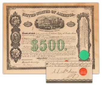 Santa Anna Large & Attractive Signed Bond