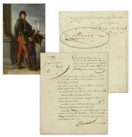 Joachim Murat Conveys Napoleon's Orders Re: Transport of 100+ Mules, Horses & Packhorses On the Eve