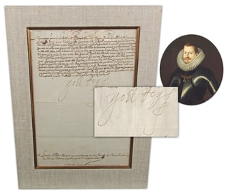 Philip III DS With Huge Signature, More Than 4" x 2" Alone!