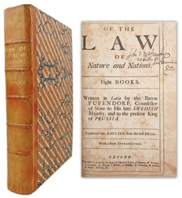 Samuel von Pufendorf, 1st English Ed. "Of the Law of Nature & Nations"