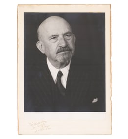 Signed Weizmann Signed Photograph as First President of Israel