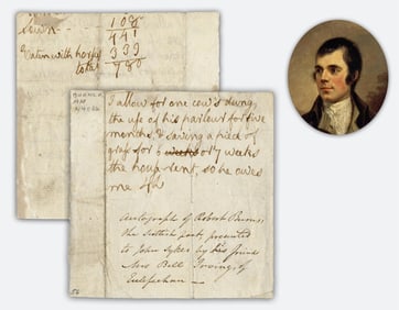 Robert Burns, Farmer-Poet, AN: "I allow for one cow's dung…"