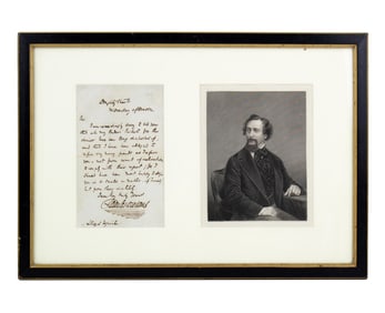 Charles Dickens ALS Composed While Writing "Nicholas Nickleby"