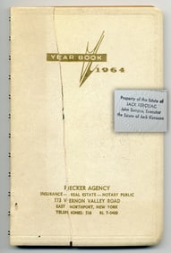 Jack Kerouac's Personally Owned 1964 Day Calendar