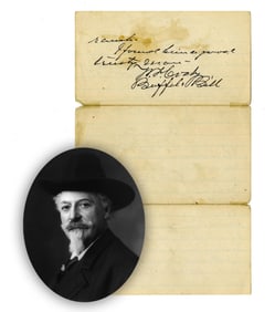 William F. "Buffalo Bill" Cody 2x Signed ALS, Excellent Cattle & Horse Content