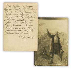John Wallace "Capt. Jack" Crawford ANS on Postcard