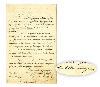 VP George M. Dallas with Stephen Douglas Signed Endorsement