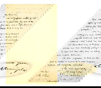 VP George M. Dallas with Stephen Douglas Signed Endorsement: Stephen A. Douglasn.p., March 8, 1853VP George M. Dallas with Stephen Douglas Signed EndorsementALSAn autograph letter signed by Vice President George M. Dallas with an endorsement signed by Stephen A