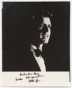 Robert F. Kennedy Signed Gelatin Silver Photo Inscribed to Puerto Rican Artist Luis Q. Chiesa: Robert F. Kennedyn.p., ca. November, 1966Robert F. Kennedy Signed Gelatin Silver Photo Inscribed to Puerto Rican Artist Luis Q. ChiesaSigned photographRobert F. Kennedy (1925-1968). An 8" x 10" matte-