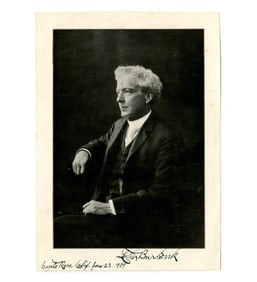 Luther Burbank Signed Book Portrait, Father of McDonald's French Fry