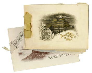 McKinley & Hobart Programs for the Inauguration and Inaugural Ball