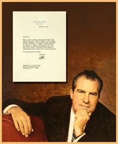 President Richard Nixon Thanks a Florida Congressman for His "splendid efforts in the Florida