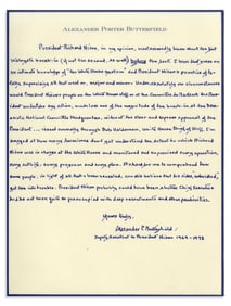 Alexander Butterfield AMS On President Nixon's Involvement In Watergate