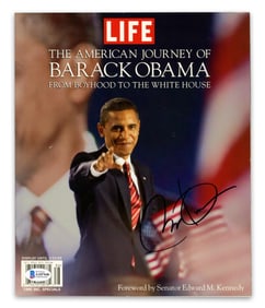 Barack Obama Signed LIFE Magazine, Beckett Authenticated