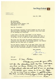 Ronald Reagan ANS After G7 Summit Wondering "w[h]ether the Fed. is really necessary"