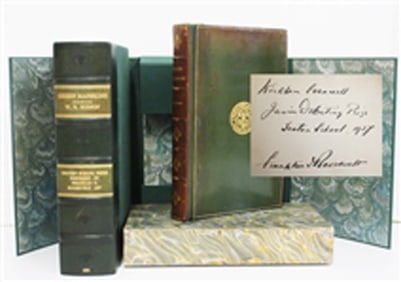Franklin D. Roosevelt, as President & Alumni of the Groton College Prep School, Signs a Prize Copy