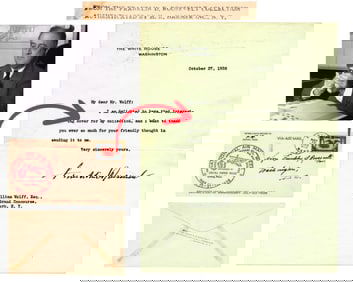 FDR Thanks Collector for "Interesting Cover" & Fantastic Cover from Personal Collection! Ex. Harmer