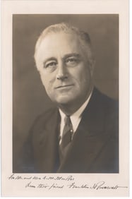 Franklin D. Roosevelt Signed Photograph