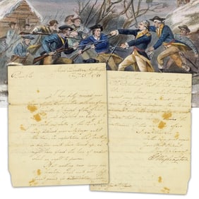 George Washington 1781 LS Re: PA Line Mutiny Aftermath: "the continuance of this unhappy affair"