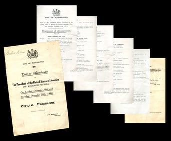 W. Wilson Signed Program Less Than 2 Months after Armistice, On His Way to Negotiate Treaty of