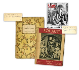 Pair of Robert De Niro Sr. Signed Art Books