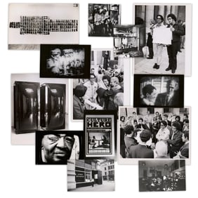 Les Levine Lot of 13 Vintage Photographs ca. 1965-72, Incl. Views of Exhibition "Levine's