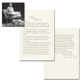 Helen Keller Charming TLS on Her New "darling house," and Love for Dogs, "man's truest friends"