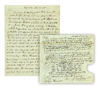 Charles Carroll of Carrollton ALS on Land Disputes in Rochester