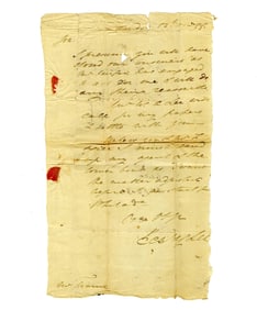 Henry "Lighthorse" Lee ALS Re: Failed Great Falls Canal Scheme