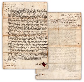 Clerk of Salem Witchcraft Trials Endorses Land Deed