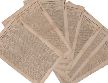 On Shays’ Rebellion, the Establishment of a Mint in Massachusetts, Indian Unrest, the