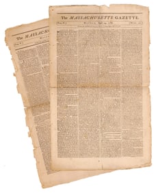 Patriot Printer Isaiah Thomas, He Will Cease Publishing the Massachusetts Spy in Protest of Taxes: