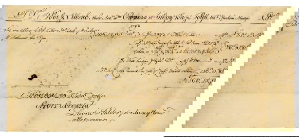 Colonial Whaling Ledger From 18th C. Boston: Whale Oil & Bone