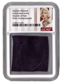 Marilyn Monroe Strands Of Hair, DNA Authenticated. Used In Determining Father's Identity! CAG