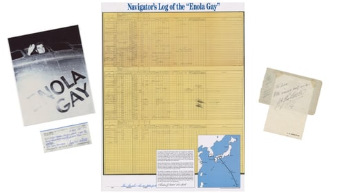 Enola Gay Signed Collection Including Tibbets, Van Kirk, Doolittle