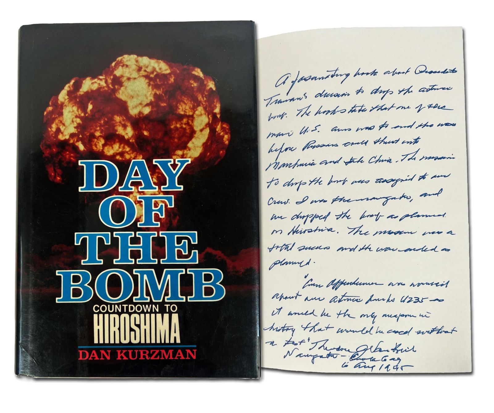 Van Kirk Signed & Inscribed Copy of "Day of the Bomb" as Navigator of the Enola Gay (1 of 6)