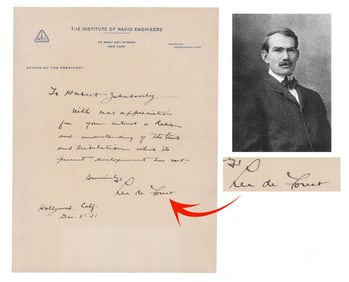 Lee de Forest ALS 12/5/1931