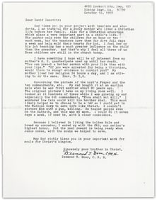Desmond Doss, 1st Conscientious Objector Awarded Medal of Honor, TLS: "the 6th commandment…