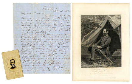 Stonewall Jackson ALS to Fellow John Brown Execution Witness, Re: Hypnosis