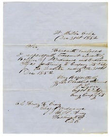 General Nathaniel Lyon ALS from California