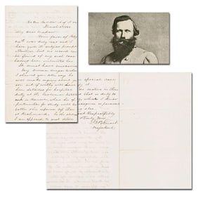 J.E.B. Stuart War-Dated ALS: "I have but one motive...and that is duty to our country"