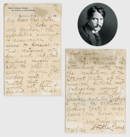 Stephen Crane Rare ALS on Syracuse University Letterhead Re: Religious Choral Concert While