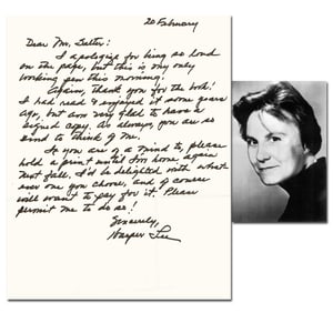 Harper Lee Autograph Letter Signed to Long-time Pen Pal