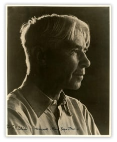 Carl Sandburg Signed Photo by Edward Steichen