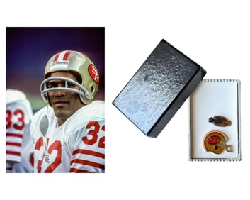 O.J. Simpson's Personally Owned 49ers & Game Bird Lapel Pin. Ex. OJ Simpson Estate