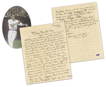 Bill Tilden ALS To Tennis Protegee: "Refuse to lose, dominate every match, get in and push your