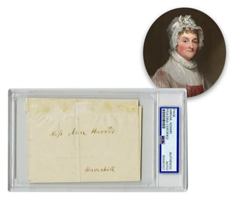 Abigail Adams Hand Addressed Cover to Daughter-in-Law, PSA Encapsulated